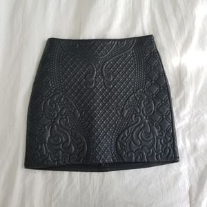 Vegan Leather Mini Skirt